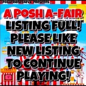 👋🏽 This Listing is FULL! Please like NEW #50 listing to keep playing PFF’s🤗